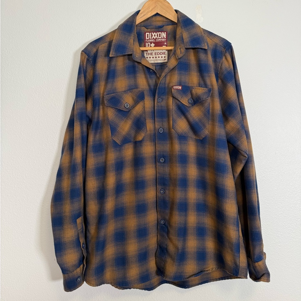 Dixxon Flannel The Eddie Flannel Plaid‎  Long Sleeve Shirt Mens Sz M